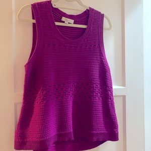 Fuchsia sweater tank! Pretty color